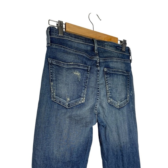 Citizens of Humanity Rocket High Rise Skinny Distressed Denim Blue Jeans Size 28 - Picture 7 of 9